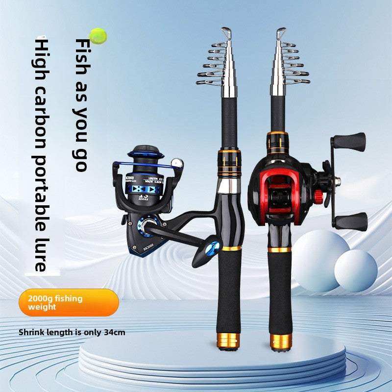 Carbon Telescopic Fishing Rod