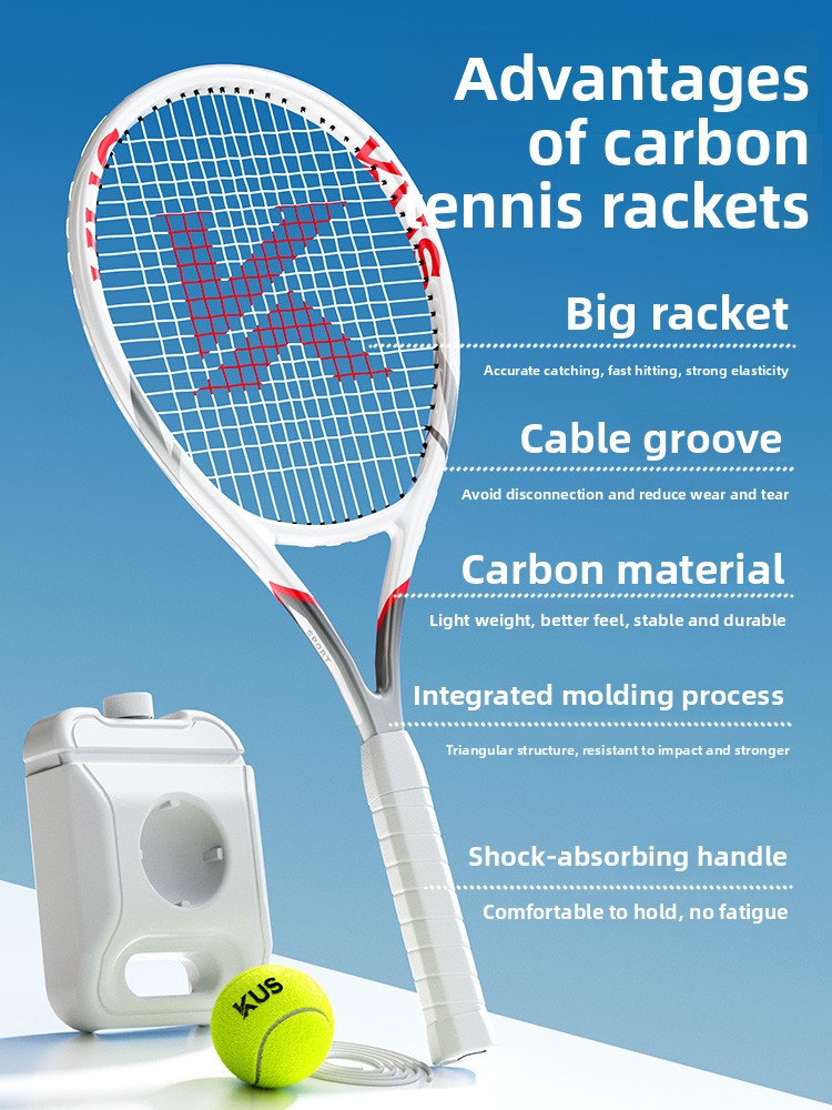 Carbon tennis training equipment