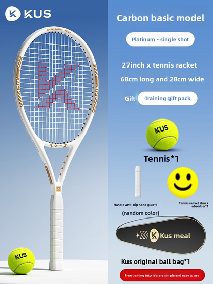Carbon tennis training equipment