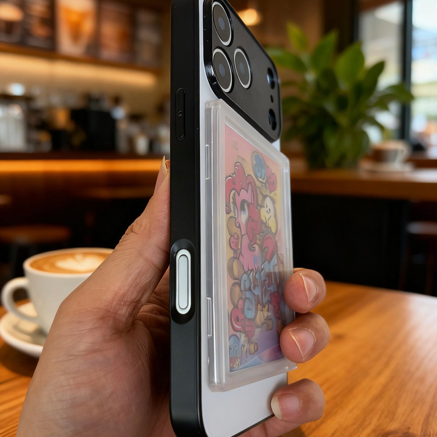 Card-insertion Display Creative Drop-Proof Phone Case