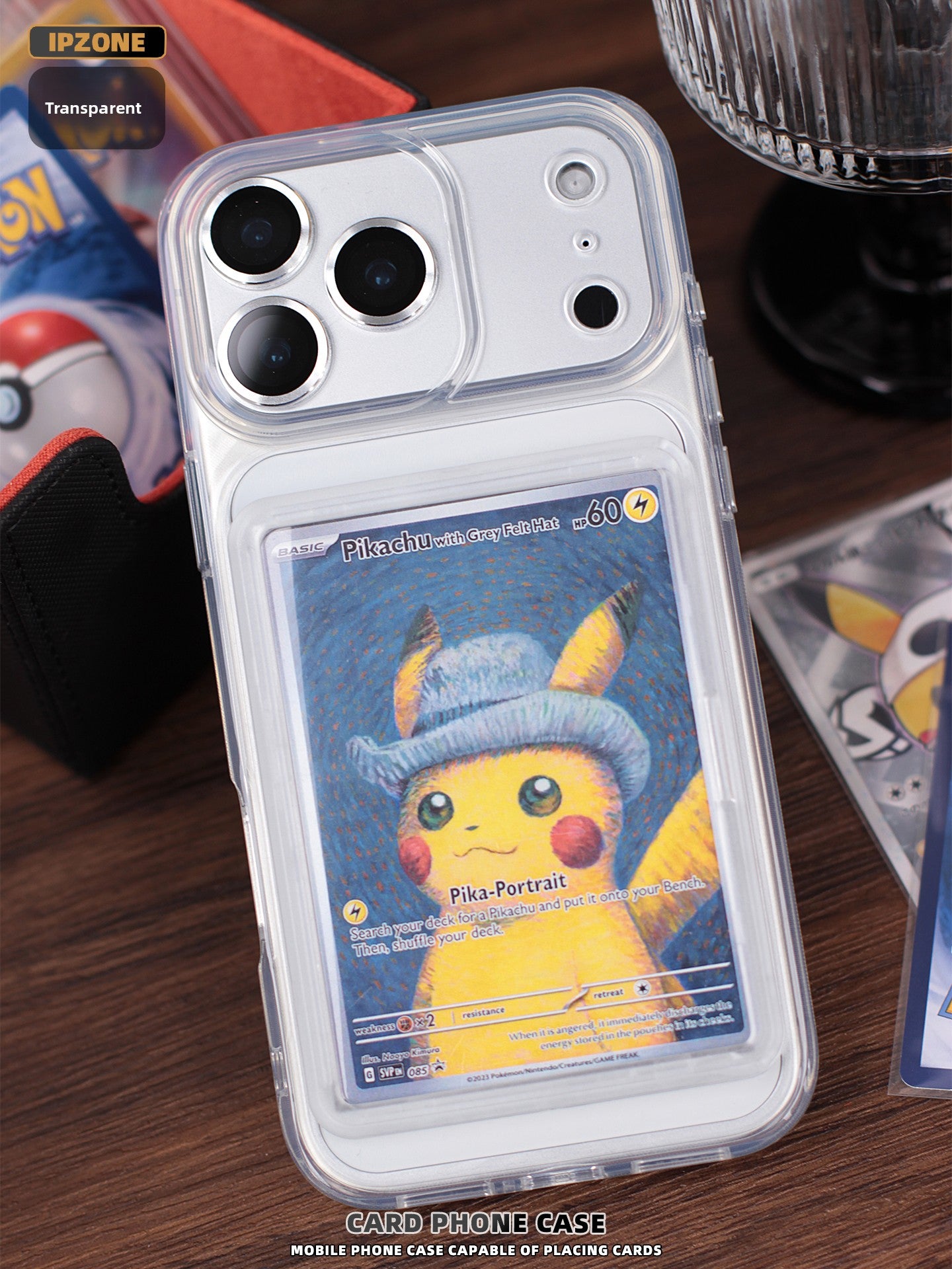 Card-slot phone case with full coverage and drop protection