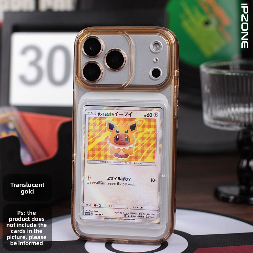 Card-slot phone case with full coverage and drop protection