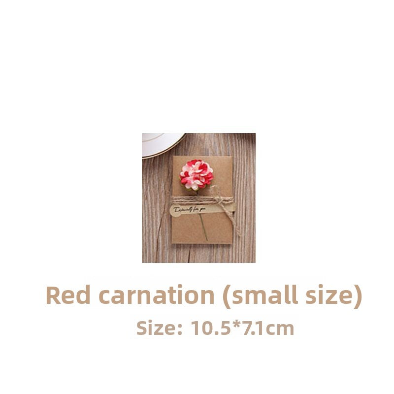 Card with Dried Flowers