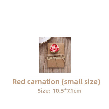 Card with Dried Flowers