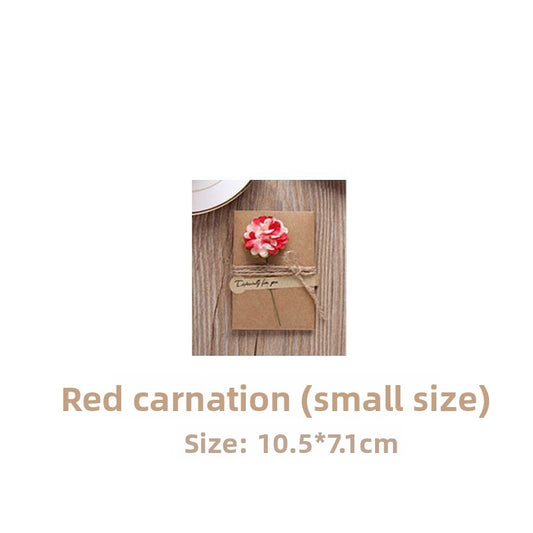 Card with Dried Flowers