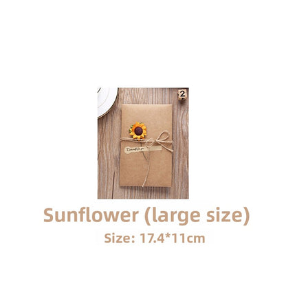 Card with Dried Flowers