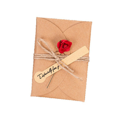 Card with Dried Flowers