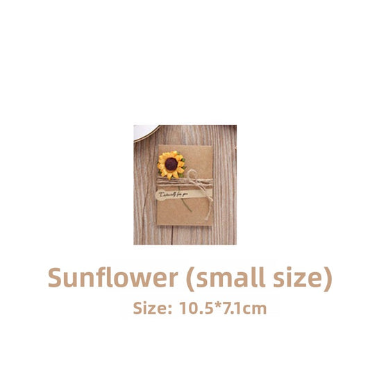 Card with Dried Flowers