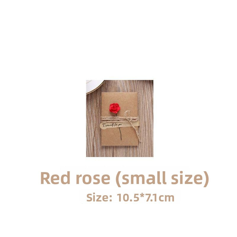 Card with Dried Flowers