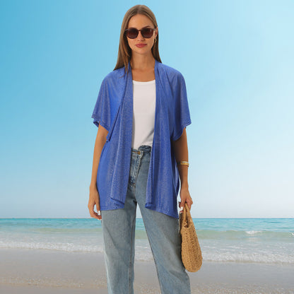 Cardigan beach sun-protective clothing