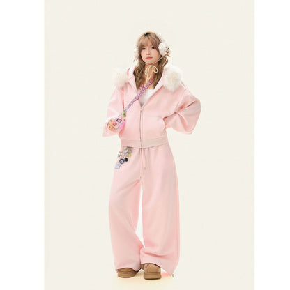 Cardigan hoodie set