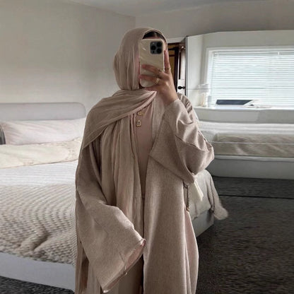 Cardigan long robe dress