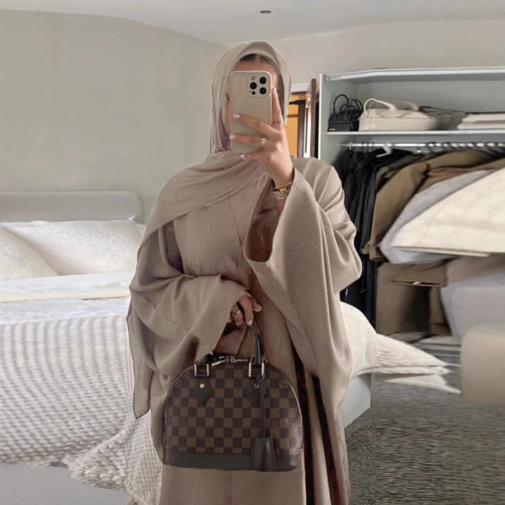 Cardigan long robe dress