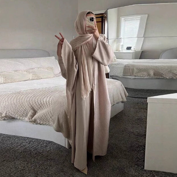 Cardigan long robe dress