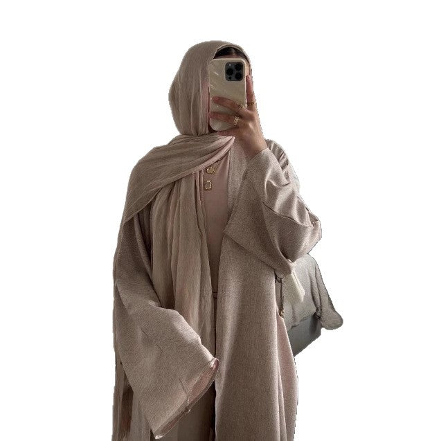 Cardigan long robe dress