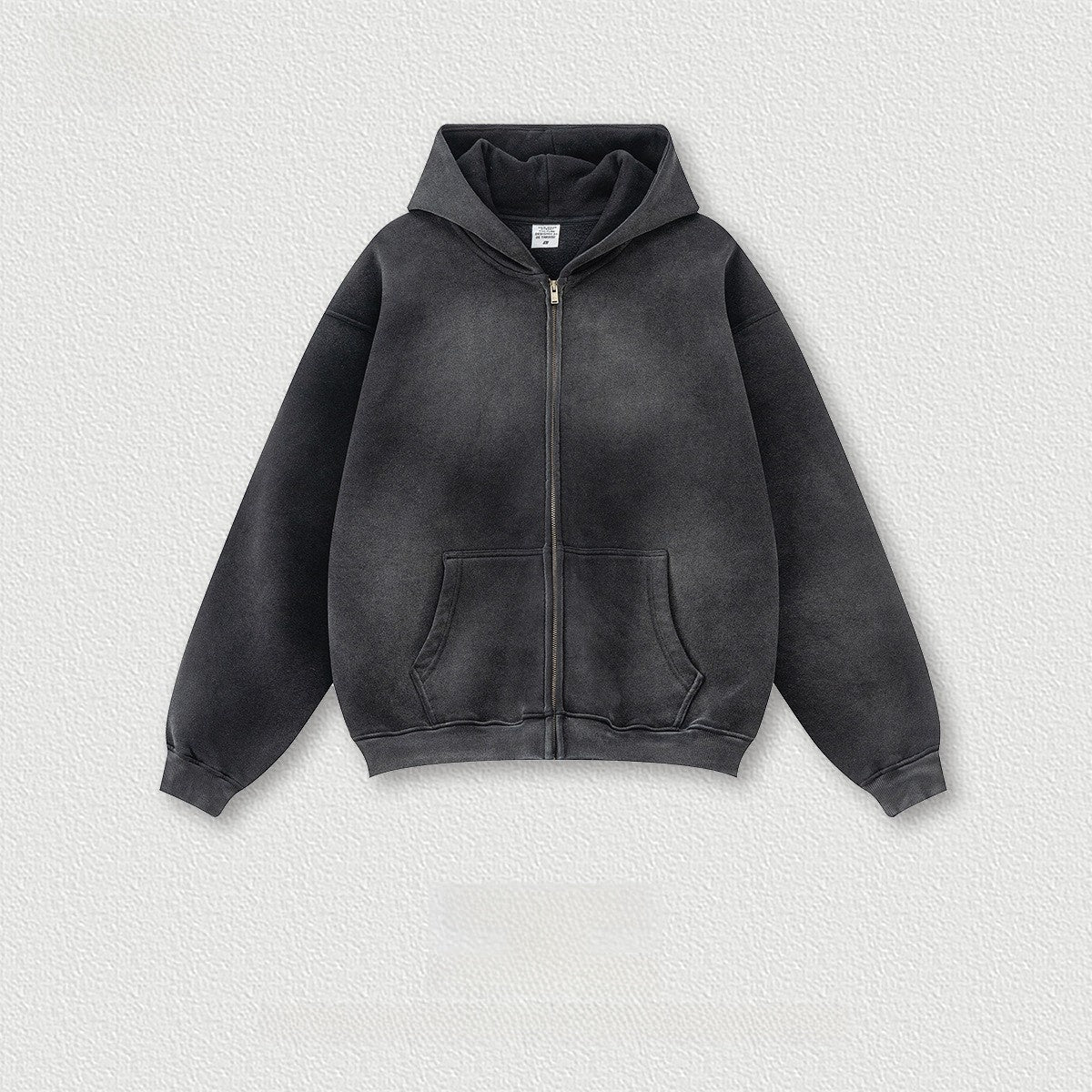 Cardigan Zipper Wei Men's Hooded Jacket