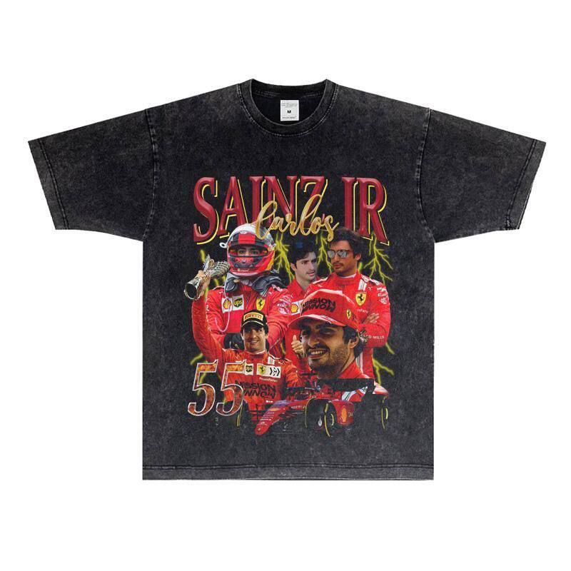 Carlos Sainz F1 Cotton Print T-Shirt