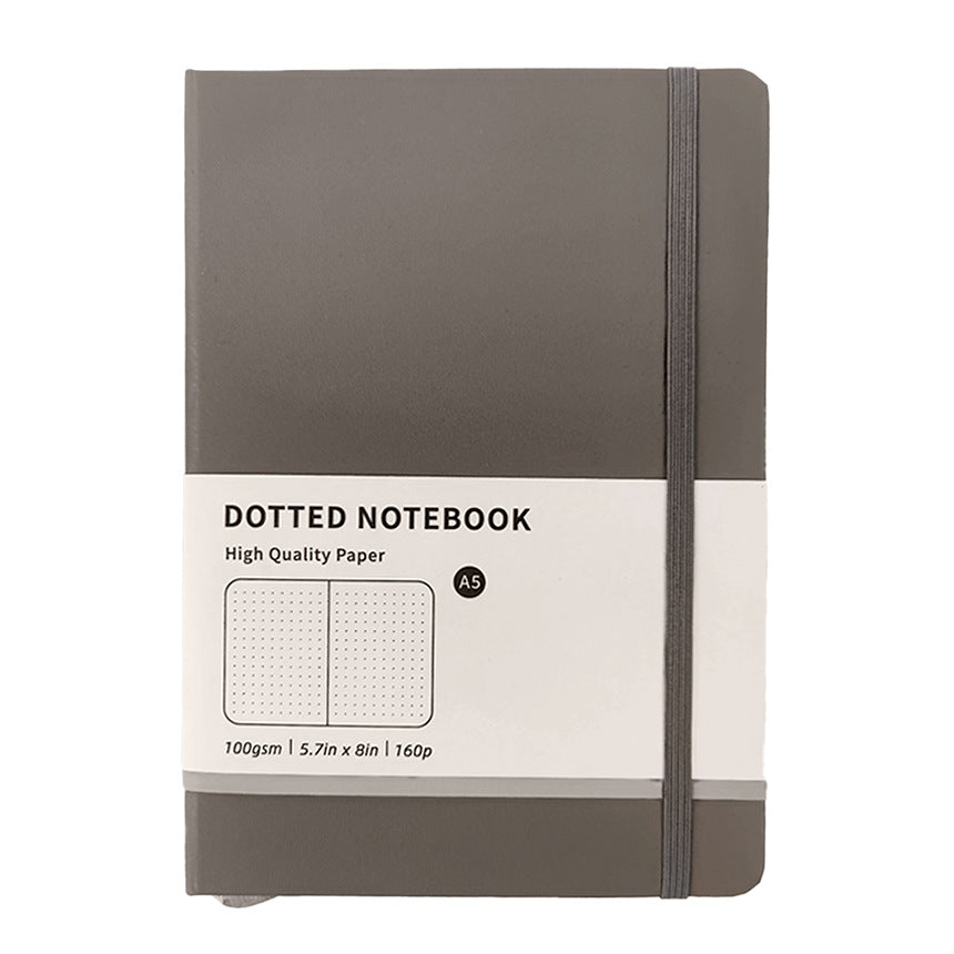 Caron-colored strappy notebook