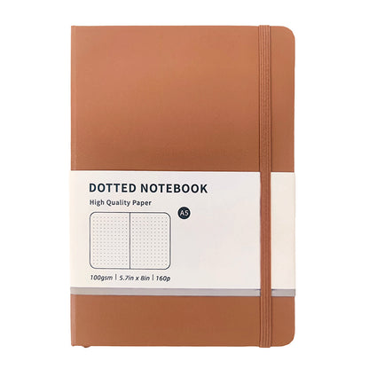Caron-colored strappy notebook