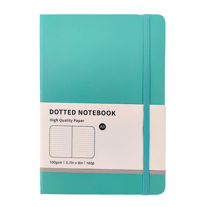 Caron-colored strappy notebook