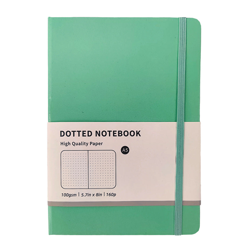 Caron-colored strappy notebook