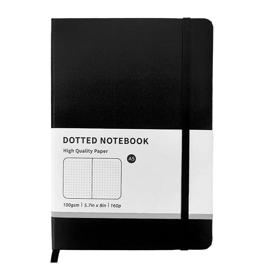 Caron-colored strappy notebook