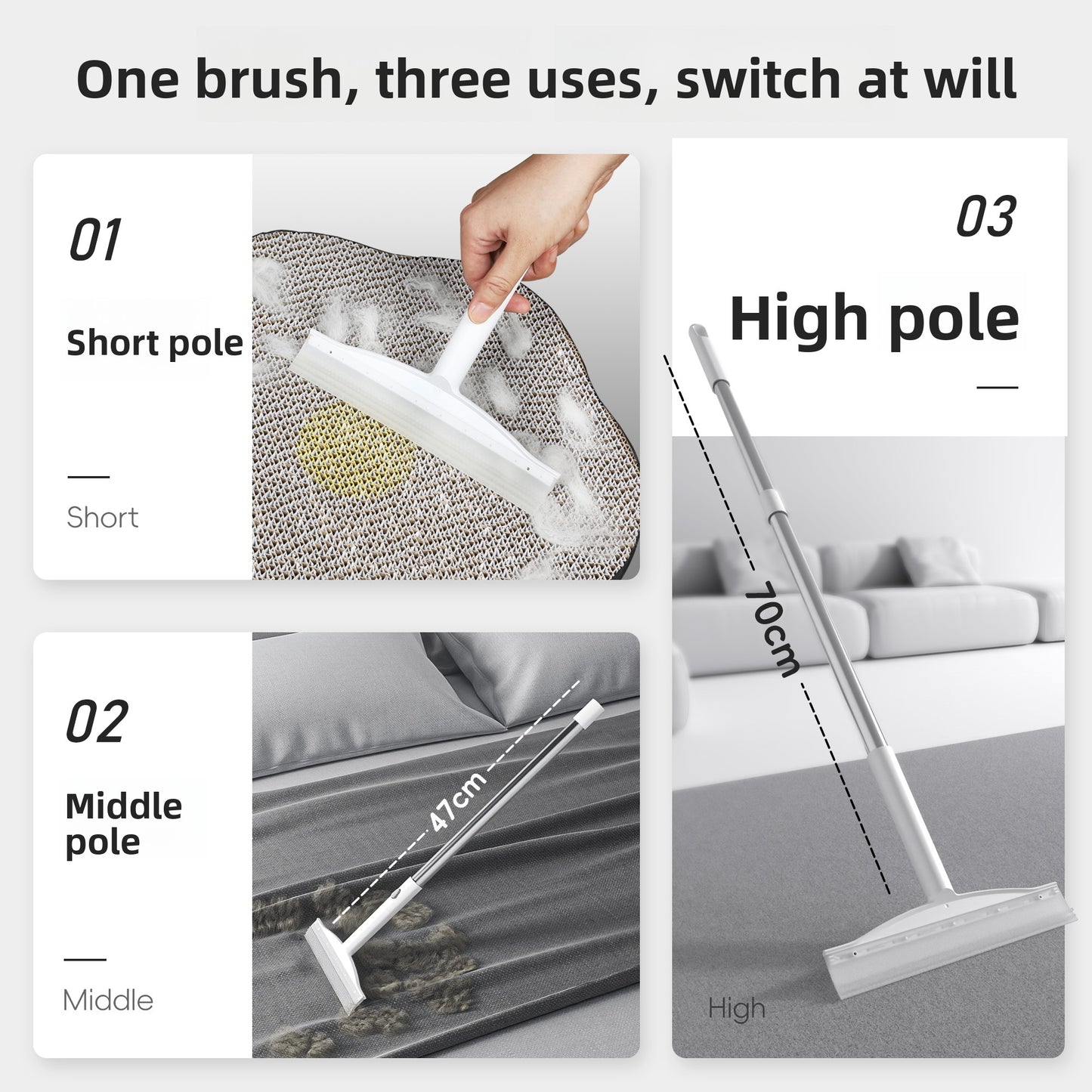 Carpet hair depilator