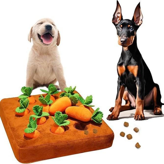 Carrot Plush Dog Chew Toy