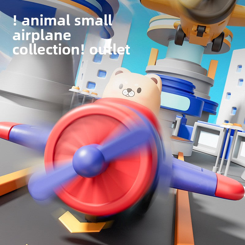 Cartoon Airplane Inertia Toy
