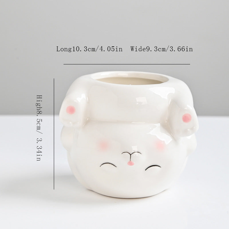 Cartoon Animal Ceramic Candle Holder