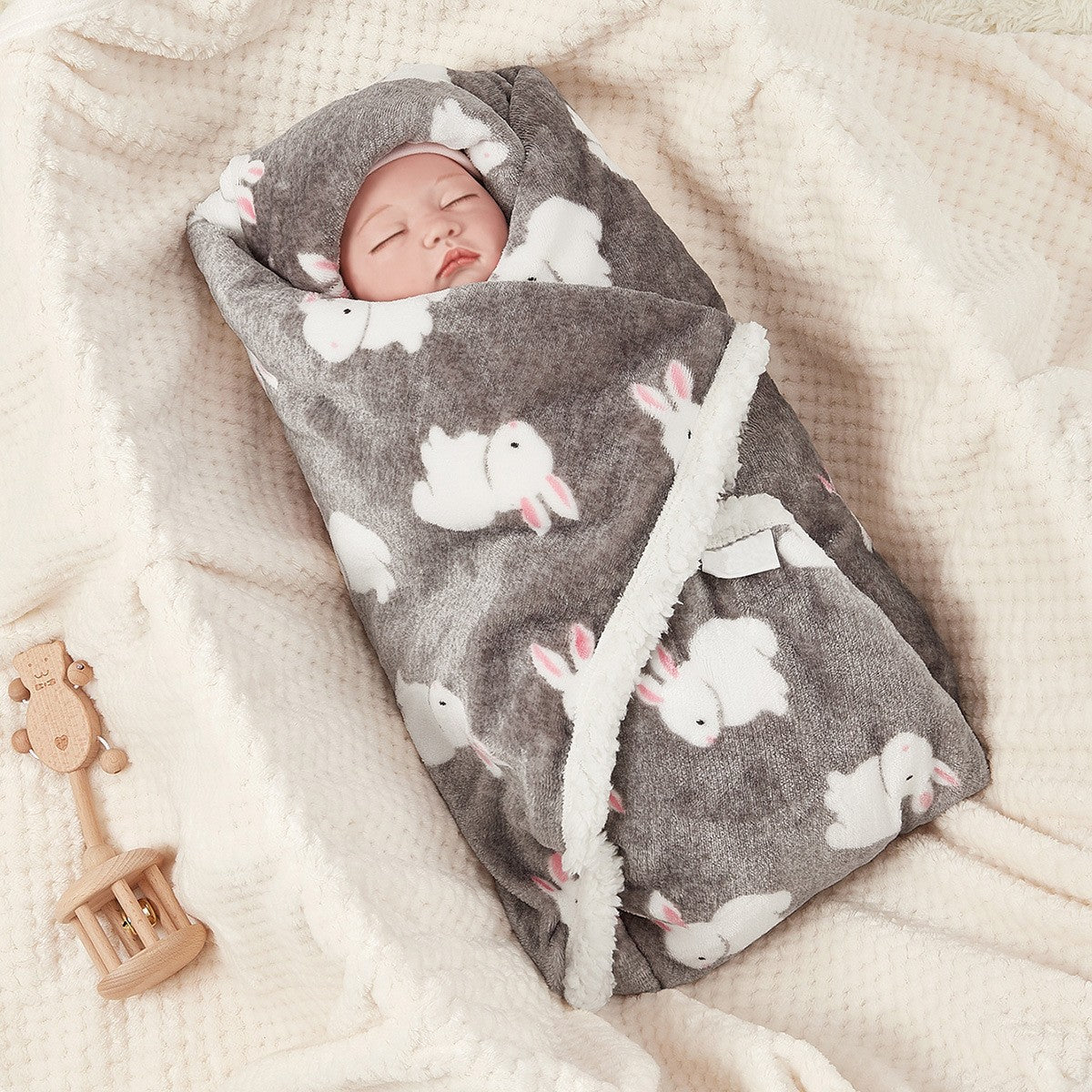 Cartoon Animal Flannel Baby Blanket