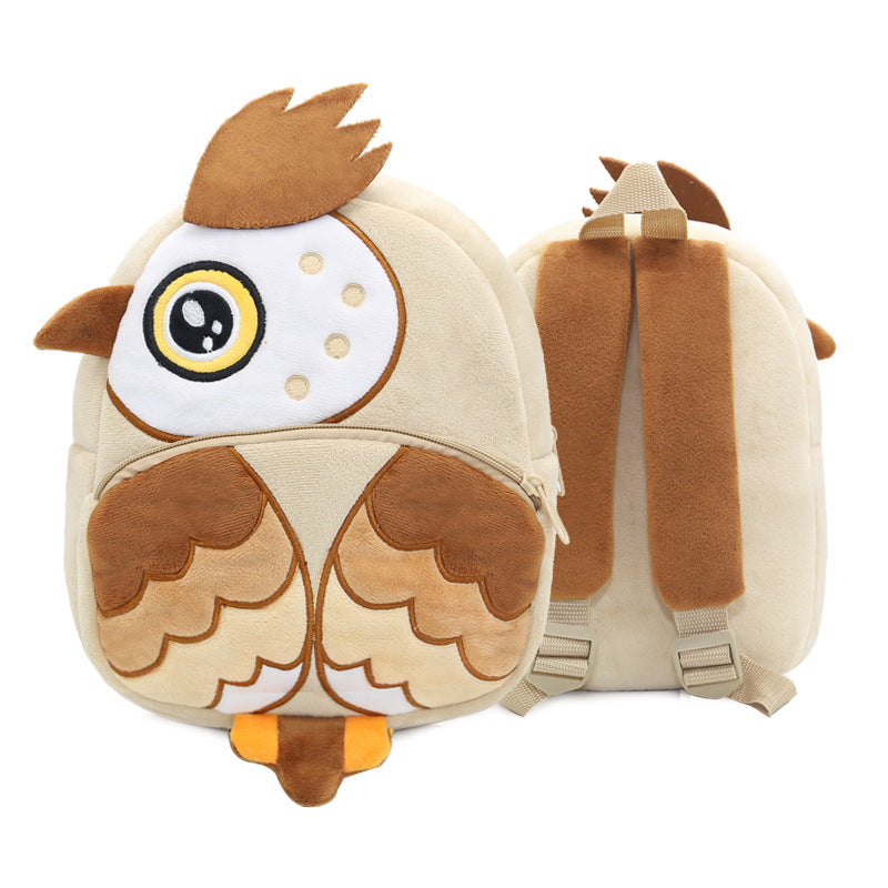 Cartoon Animal Plush Backpack for Kids