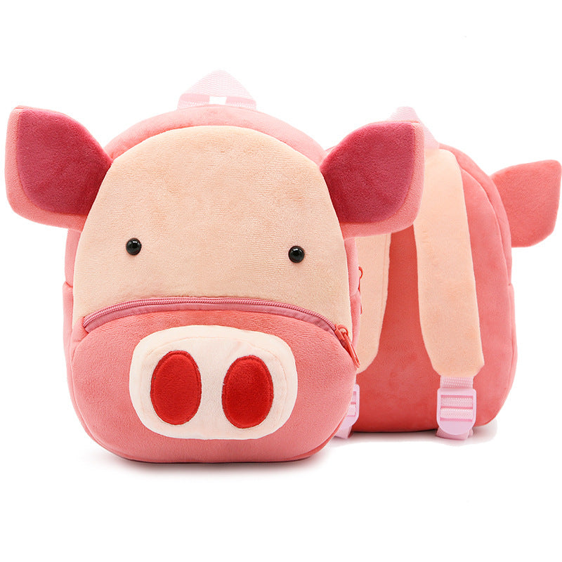 Cartoon Animal Plush Backpack for Kids