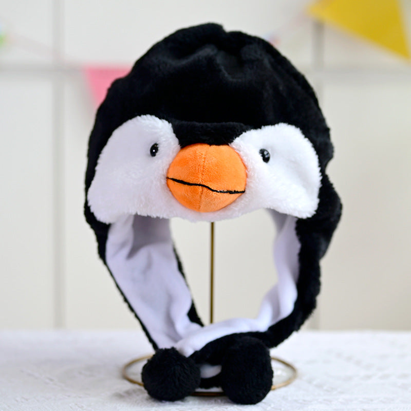 Cartoon Animal Plush Ear Protection Hat