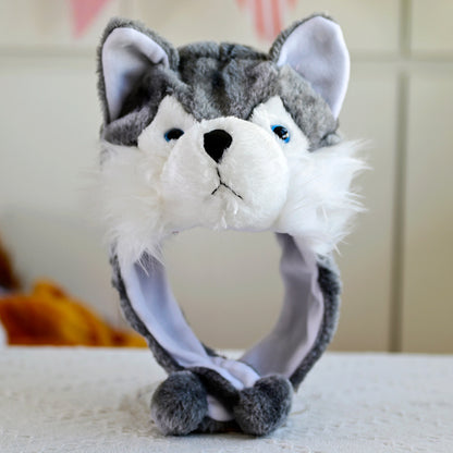 Cartoon Animal Plush Ear Protection Hat