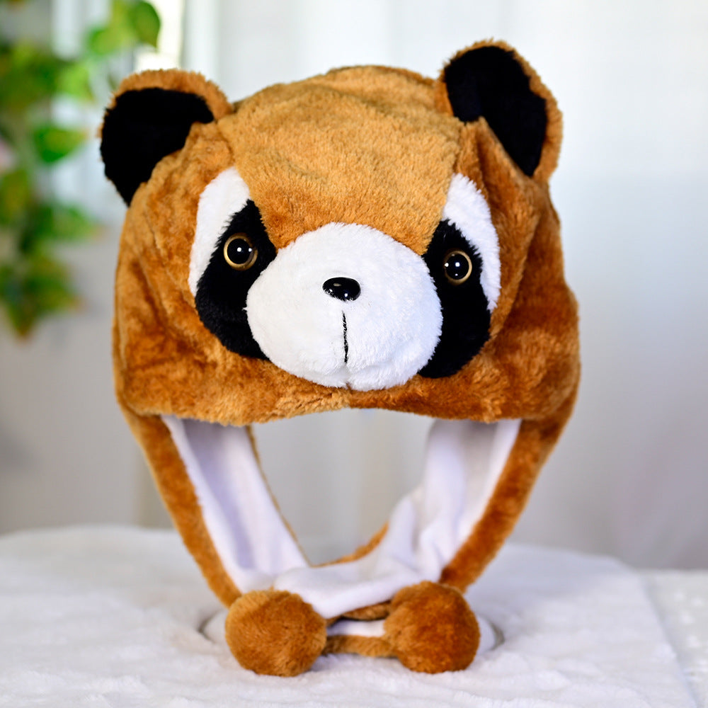 Cartoon Animal Plush Ear Protection Hat