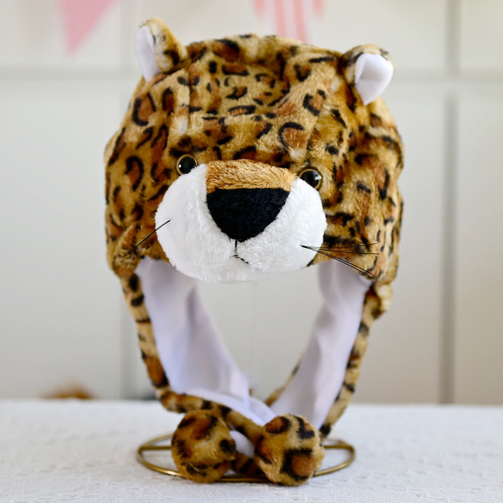 Cartoon Animal Plush Ear Protection Hat