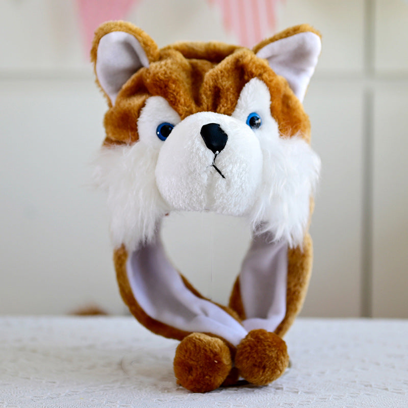 Cartoon Animal Plush Ear Protection Hat