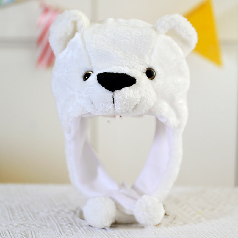 Cartoon Animal Plush Ear Protection Hat