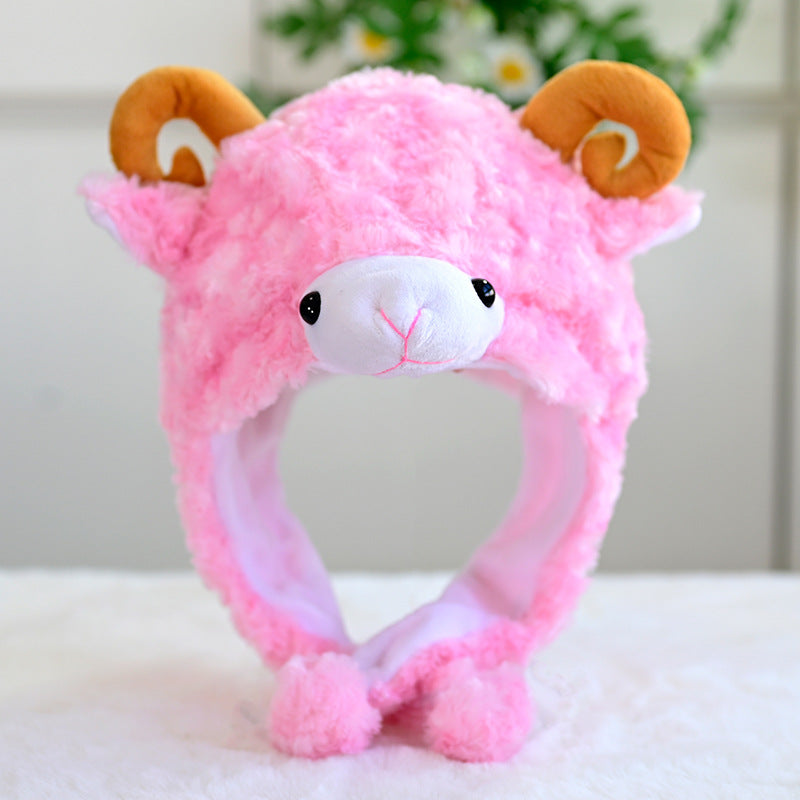 Cartoon Animal Plush Ear Protection Hat