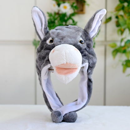 Cartoon Animal Plush Ear Protection Hat