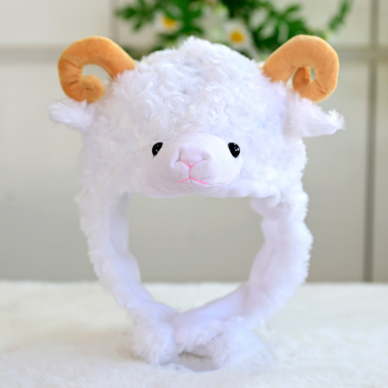 Cartoon Animal Plush Ear Protection Hat