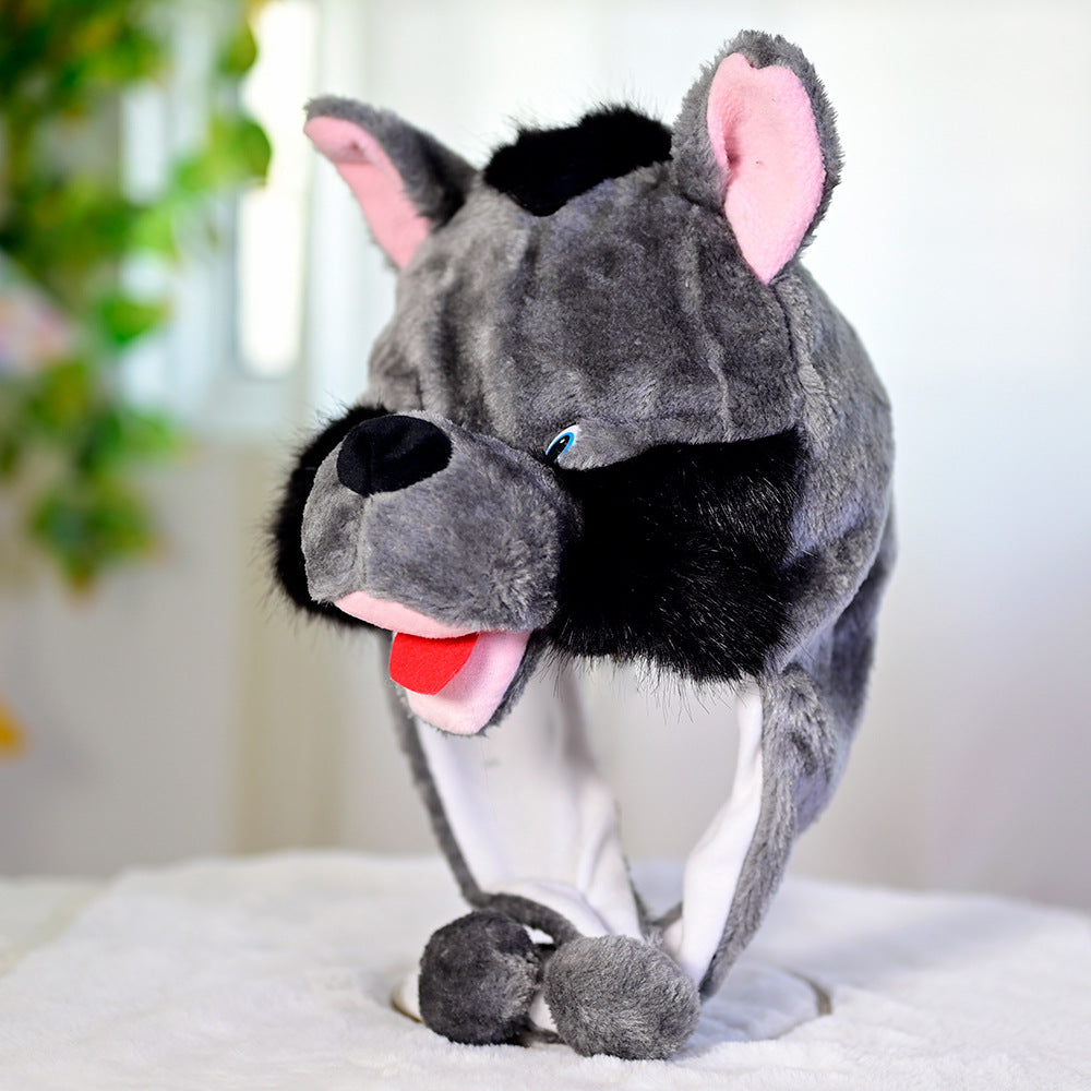 Cartoon Animal Plush Ear Protection Hat