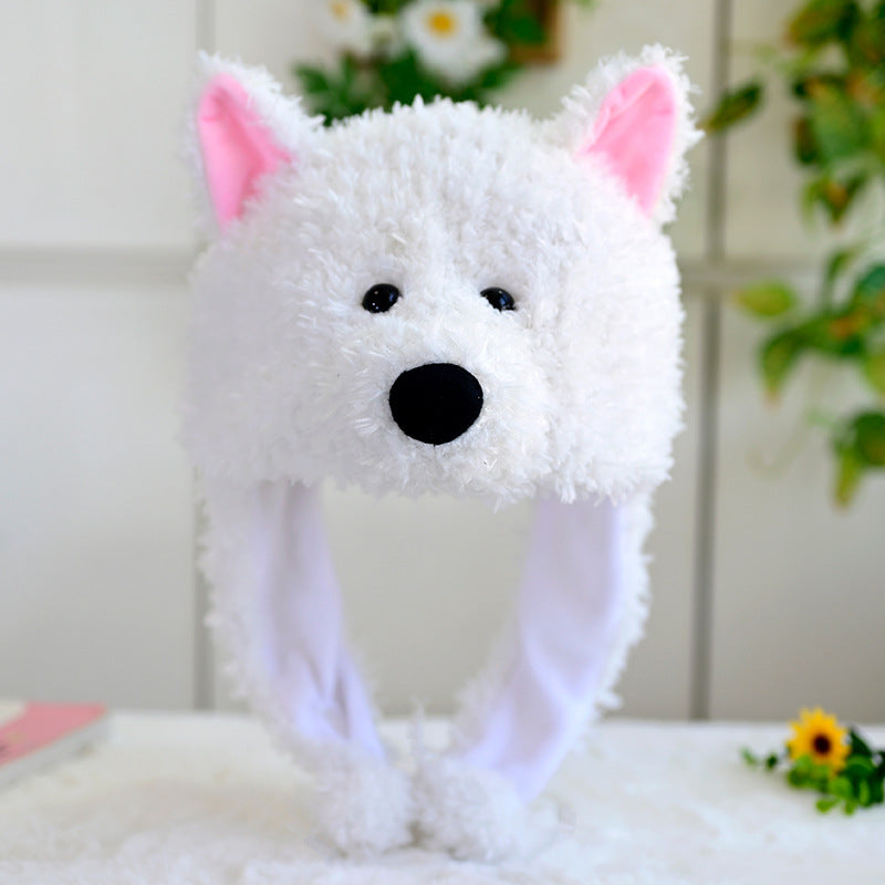 Cartoon Animal Plush Ear Protection Hat