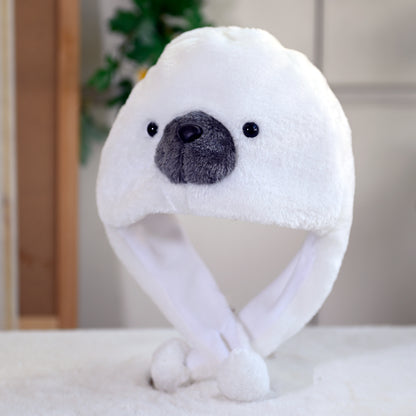 Cartoon Animal Plush Ear Protection Hat