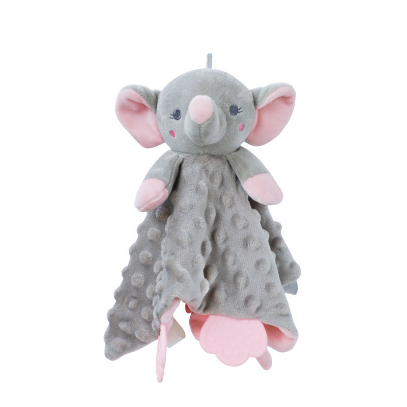 Cartoon Animal Silicone Teether Soothing Towel