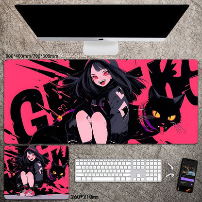 Cartoon Animation Mouse Pad Diatom Mud Desk Mat Stain-Resistant Wear-Resistant Non-Slip Protective Mat Study Desk Mat