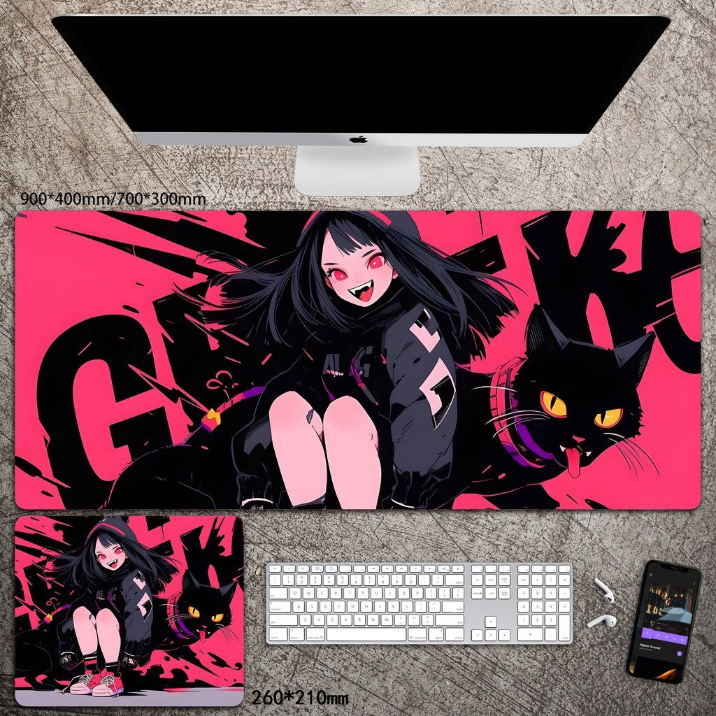 Cartoon Animation Mouse Pad Diatom Mud Desk Mat Stain-Resistant Wear-Resistant Non-Slip Protective Mat Study Desk Mat