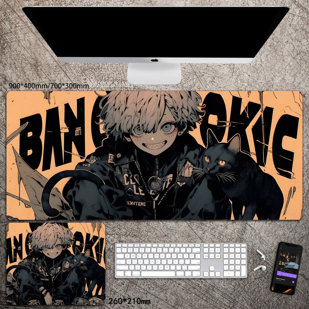 Cartoon Animation Mouse Pad Diatom Mud Desk Mat Stain-Resistant Wear-Resistant Non-Slip Protective Mat Study Desk Mat