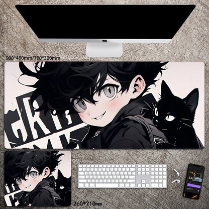 Cartoon Animation Mouse Pad Diatom Mud Desk Mat Stain-Resistant Wear-Resistant Non-Slip Protective Mat Study Desk Mat